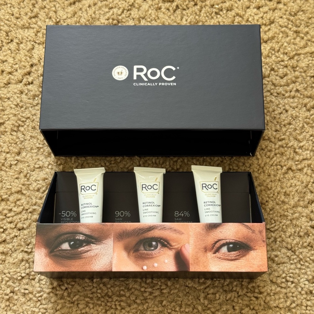BUNDLE ROC RETINOL LINE SMOOTHING ANTI WRINKLE FOR DARK CIRCLES • ALL BRANDNEW •